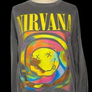Urban Outfitters x Nirvana Smiley Face Sweatshirt